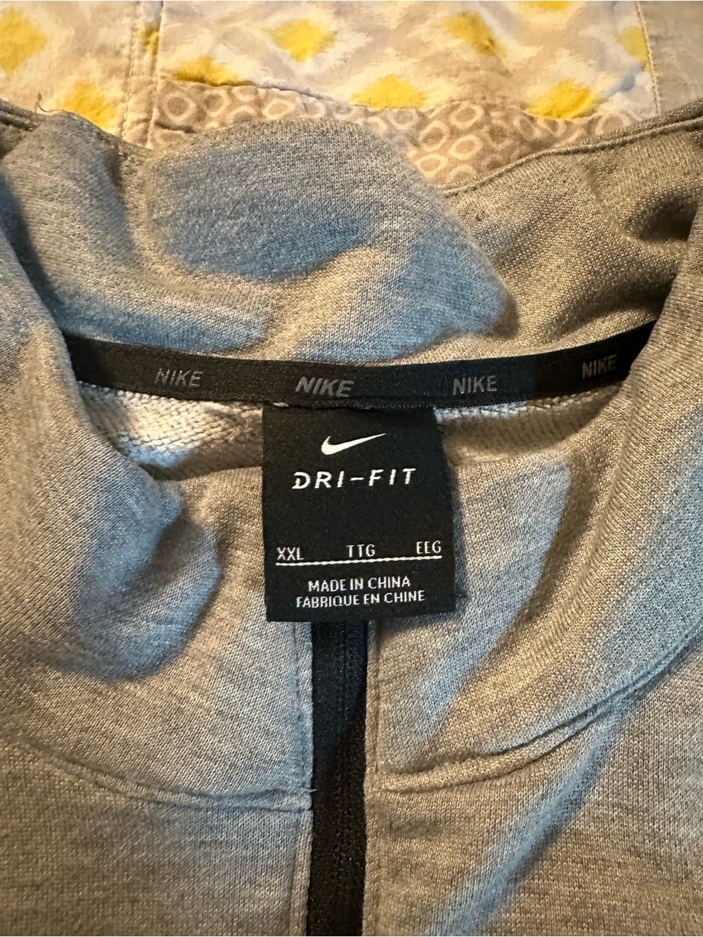 Nike Gray Full-Zip Dri-FIT Hoodie